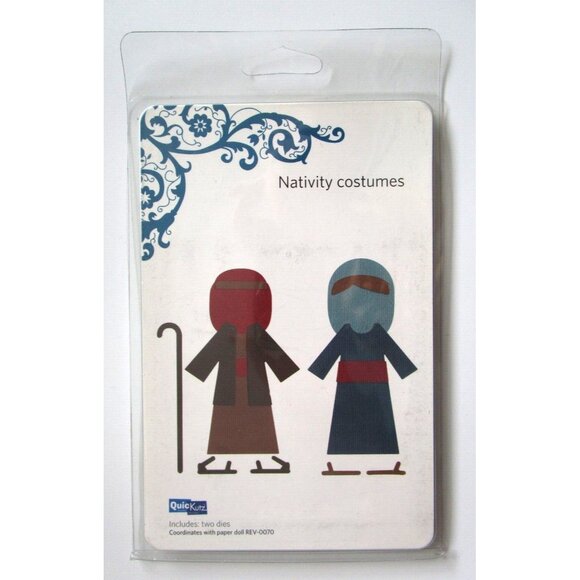 QuicKutz "Nativity Costumes" - Two Die Cuts "REV 0075 Revolution Die" - 2007 NOS - Picture 1 of 7